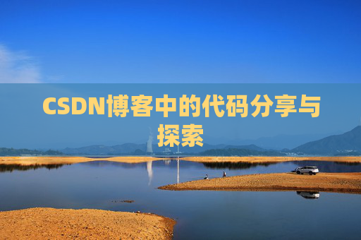 CSDN博客中的代码分享与探索
